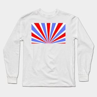 Red White and Blue Stripes Long Sleeve T-Shirt